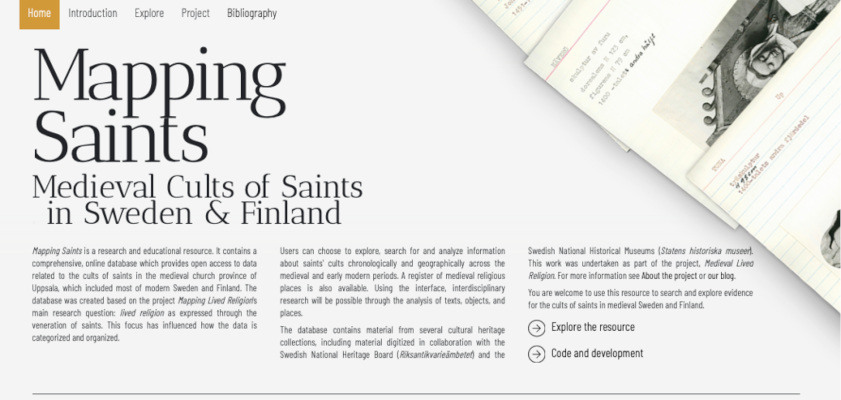 Mapping Saints